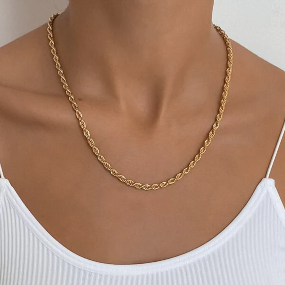 5mm Rope Chain - Gold – icecomesfirst